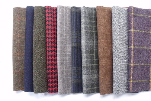 100 pure wool tweed - tweed, remnants
