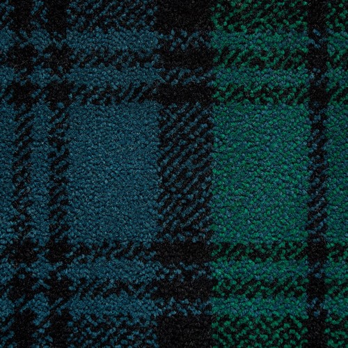 Wool axminster emerald plaid - wool,